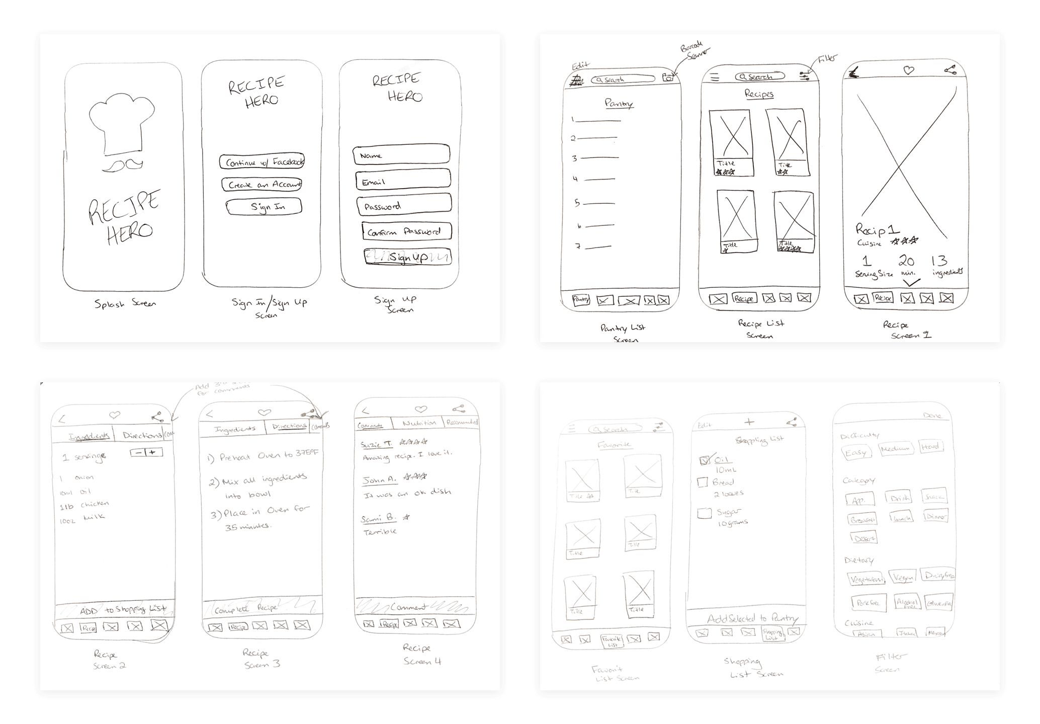 Recipe Hero Sketch 1