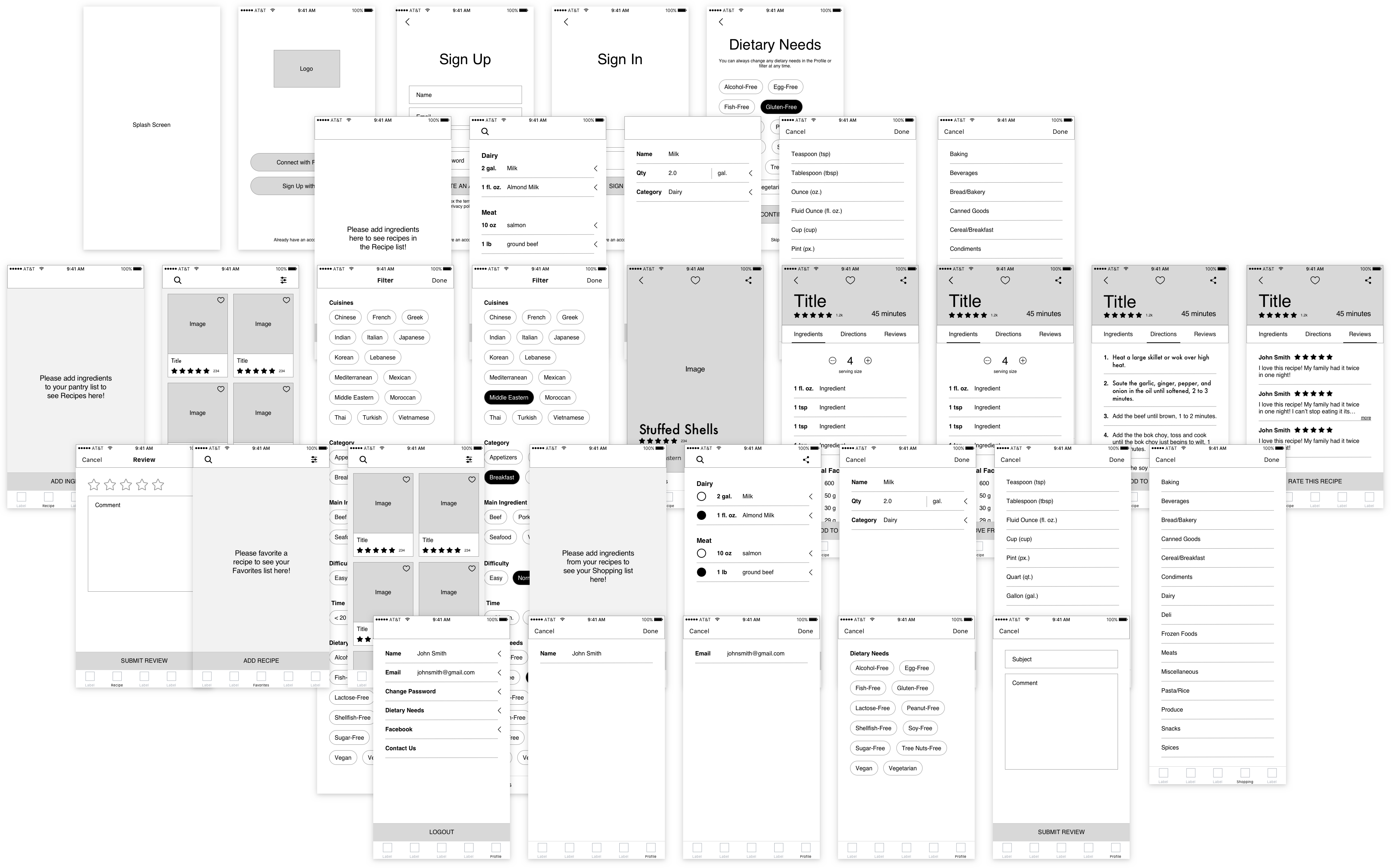 RH Wireframes